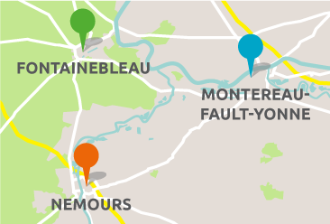carte du Centre Hospitalier du Sud Seine et Marne
